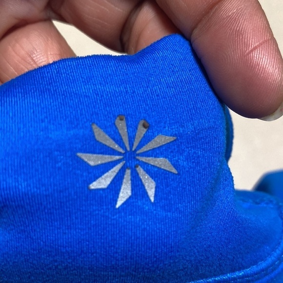 Athleta Candescent Running Half Zip Blue Top Size Medium - Picture 17 of 17